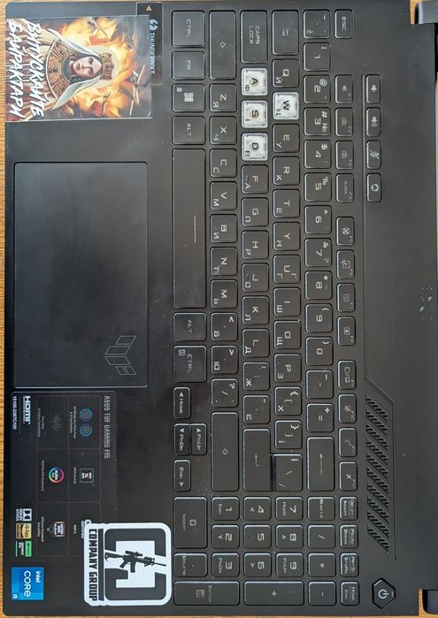 ASUS TUF Gaming F15 i5-12/RTX 3050/16 ram/512 ssd