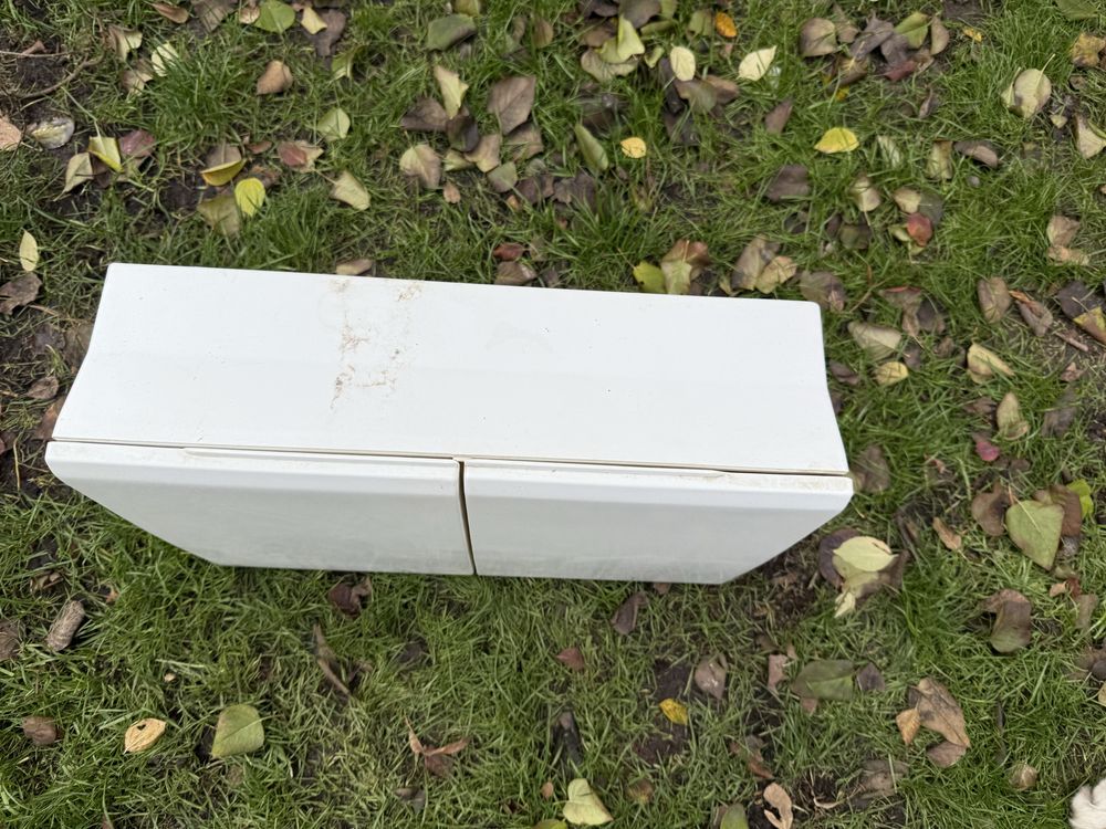 Szafka wisząca łazienkowa PRL vintage biała solidny plastik