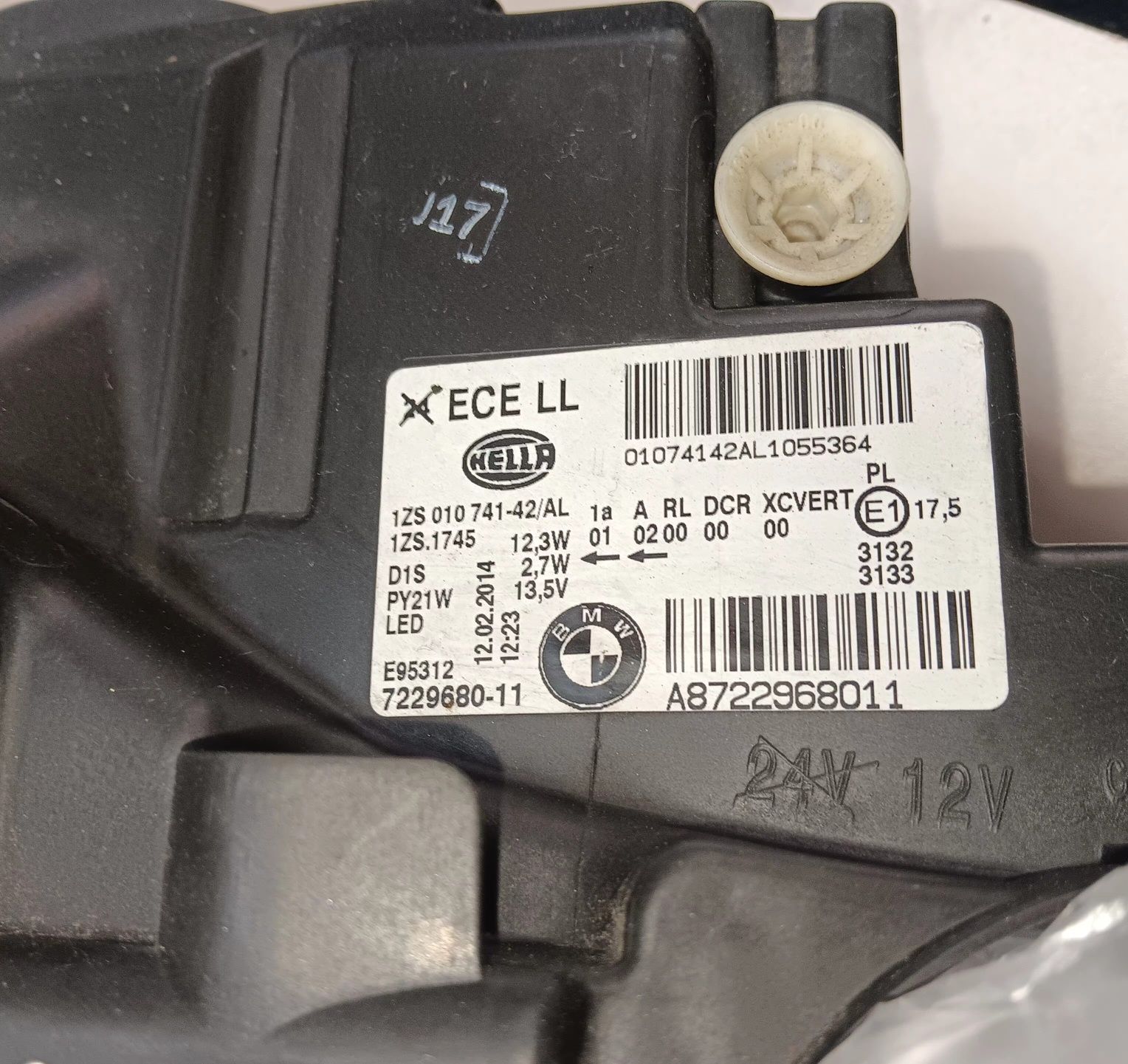 Lampa przód prawa bmw f20 f21 xenon skretny