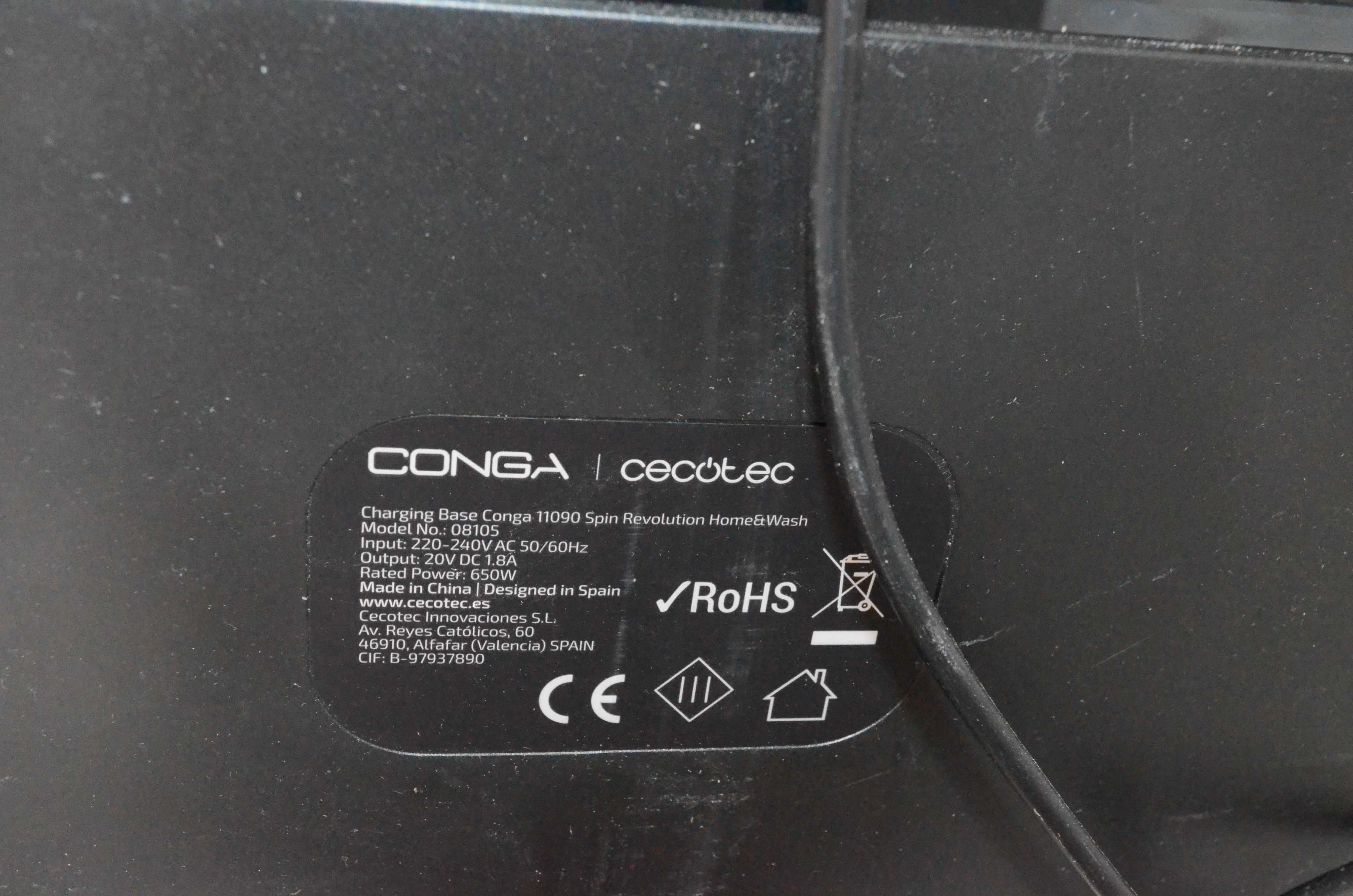 Stacja ładująco-czyszcząca do odkurzacza robota Conga 11090 Spin 08105