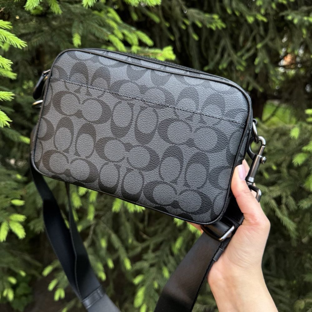 Оригінал!! Чоловіча шкіряна сумка через плече коач, Coach