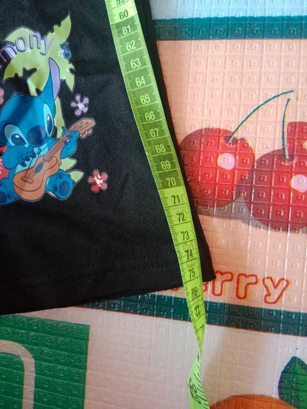 Nowe spodnie dziewczęce dresowe Stich 7-8Y