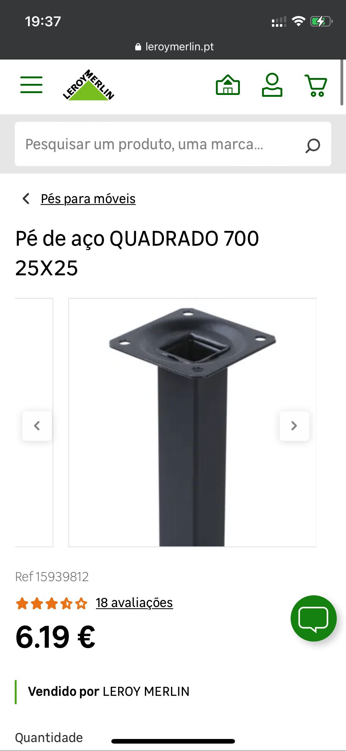 4 Pernas de mesa 70cm altura