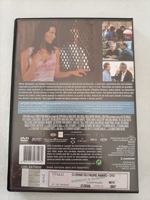 DVD filme O Crime do Padre Amaro