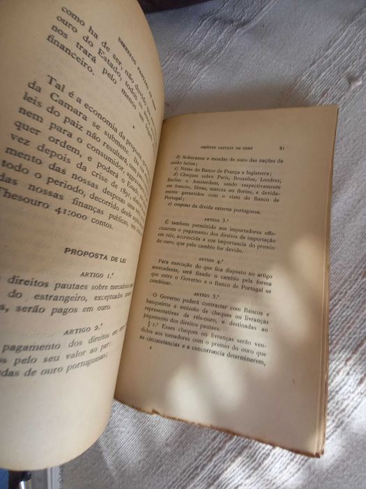 Relatórios de Propostas de Fazenda em 1911