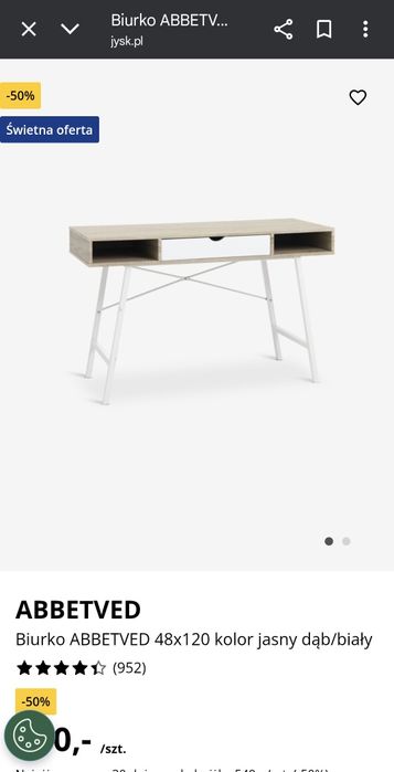 Piękne biurko pasuje do każdego wnętrza