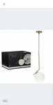 Lampa sufitowa  wiszą glamour kula złota E27 EDO PELOTA