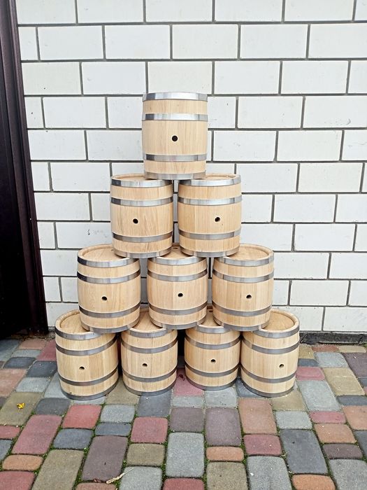 Дубова бочка(на подарок) + гравіровка