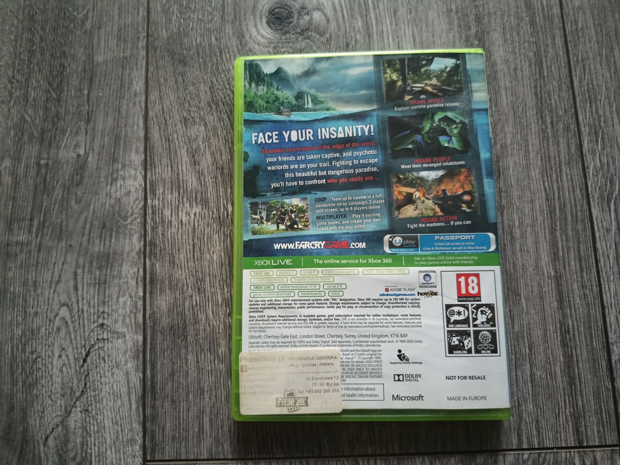 Gra Xbox 360 FarCry 3 [Polska wersja)