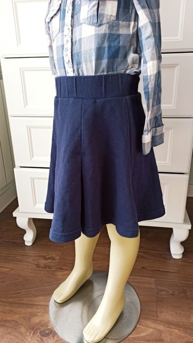 Sg Granatowa spódnica 122 , 128  dresowa granatowa spódniczka 122