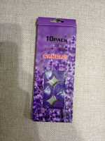 Фіолетові парафінові свічки - таблетки (набір 10 шт)