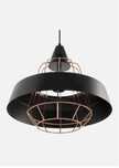 Lampa Loft metal z miedzianym kolorem.