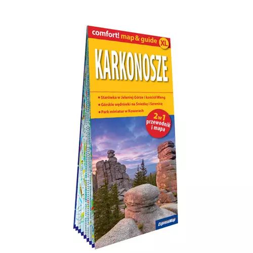 Karkonosze laminowany map&guide 2w1 przewodnik i mapa. ExpressMap