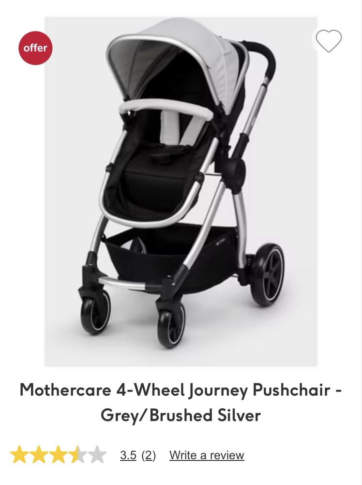 Carrinho bebé Mothercare (como novo)