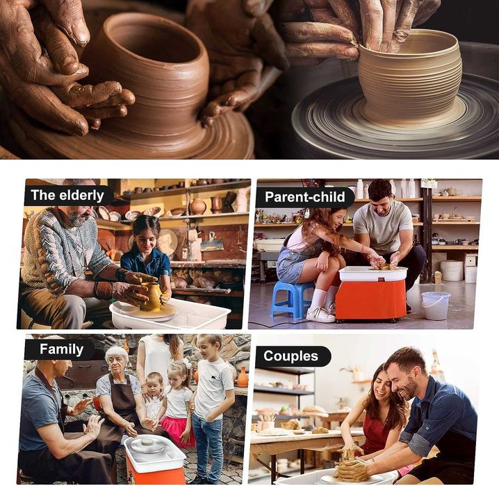 Електричний гончарний круг / Электрический гончарный станок Vayotoy