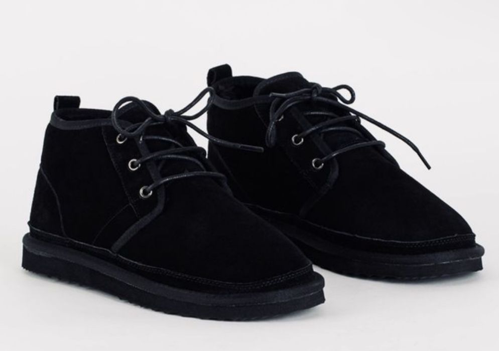 Угги Ugg ботинки зимние натуральный замш черные и приятно коричневые