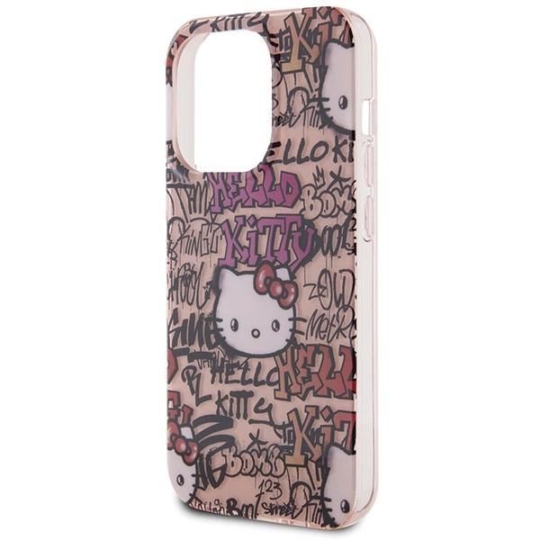 Etui Hello Kitty Iml Tags Graffiti Na Iphone 15 Pro - Różowe