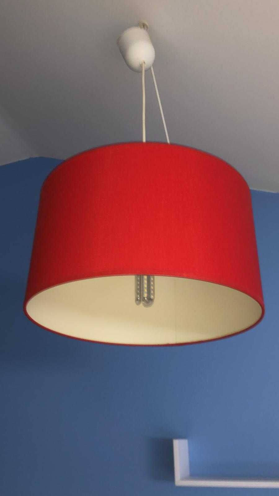 Conjunto candeeiro de tecto e de mesa
