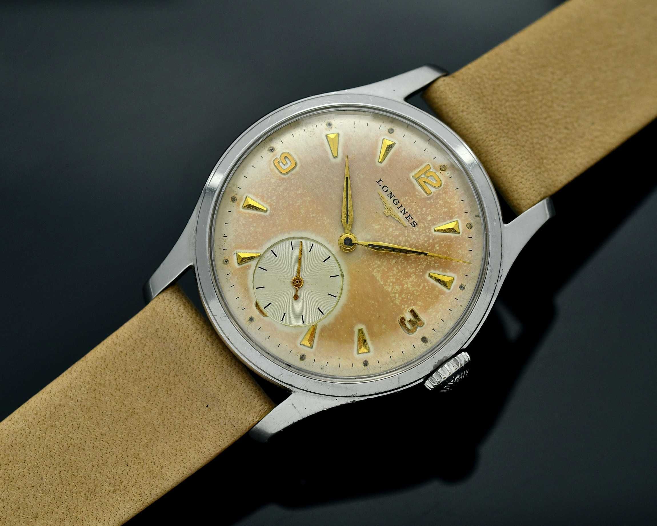 Zegarek LONGINES - Stal 34.5mm - Vintage z 1955 roku - Mechaniczny