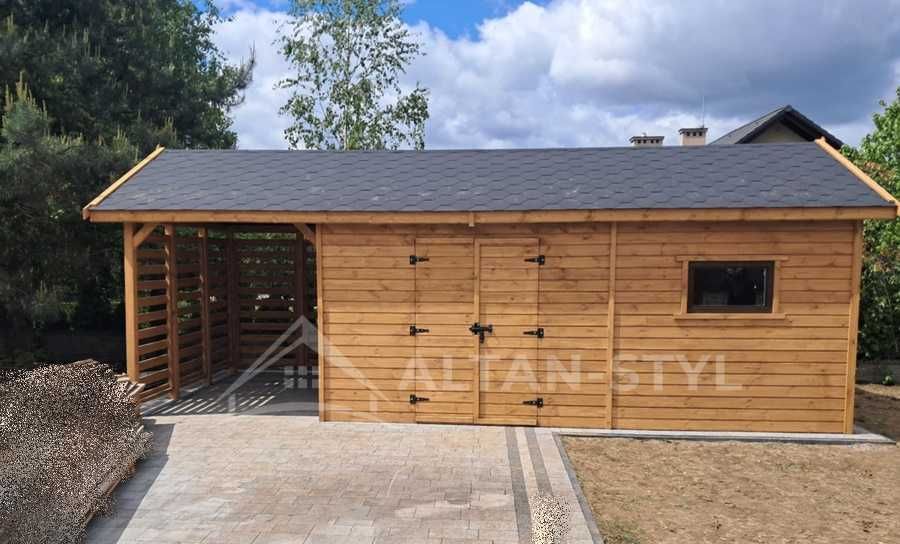 Domek narzędziowy ERNEST z tarasem 7x3(domek 5x3+2x3 taras) PRODUCENT