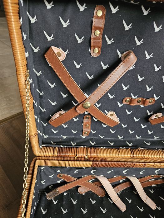 Kosz piknikowy wiklinowy