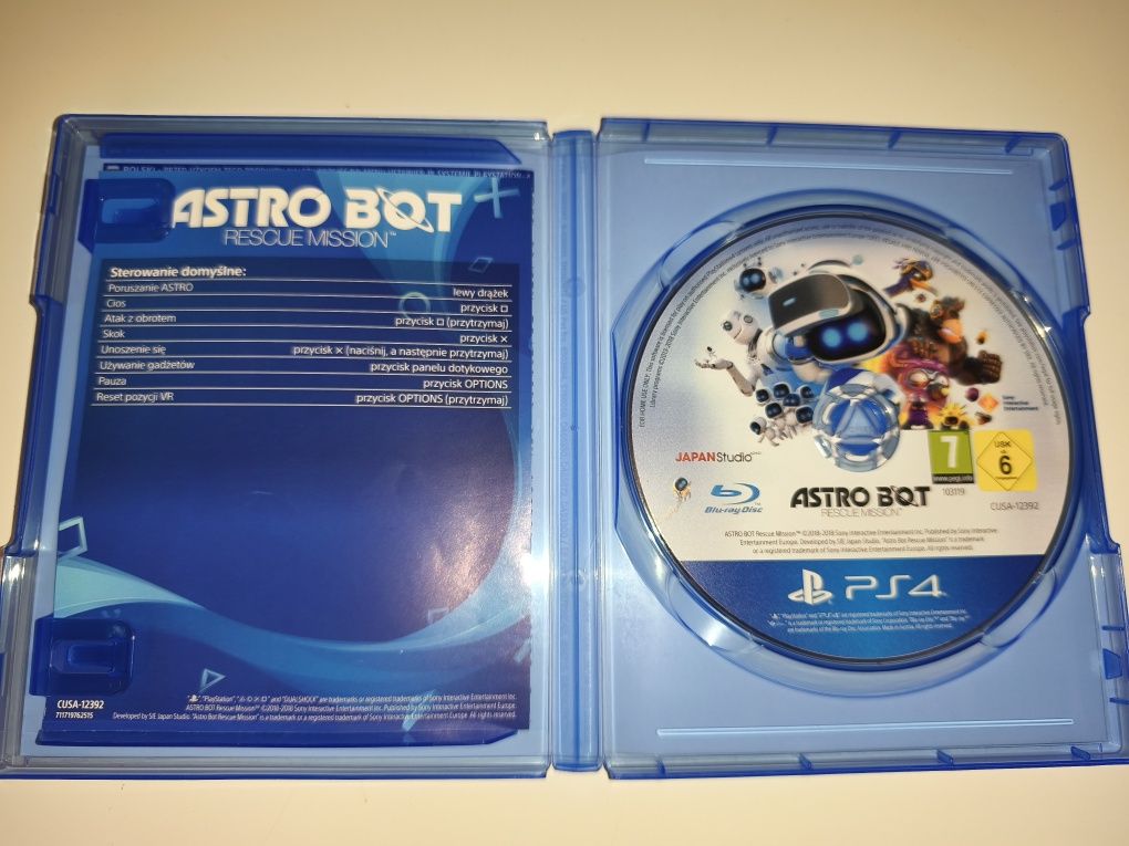 Gra Ps4 Astro Bot PL VR gry PlayStation 4 Crash Spyro Sonic Rayman