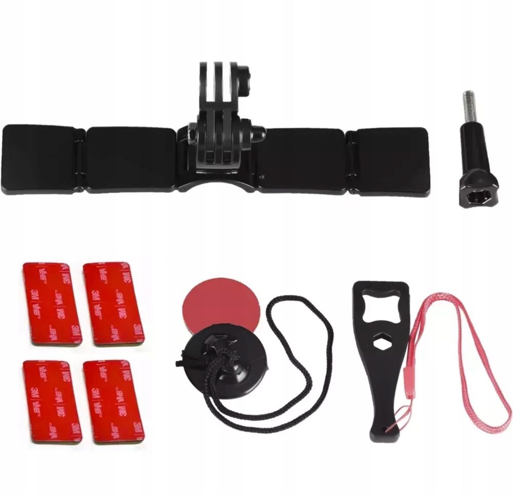 Mocowanie do kasku, uchyt na kamere GO PRO 13,12,11,10,9,8 DJI Action
