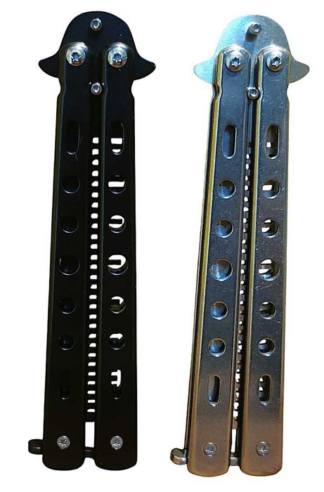 Grzebień motylkowy treningowy do nauki noża motylkowego składany 2 szt