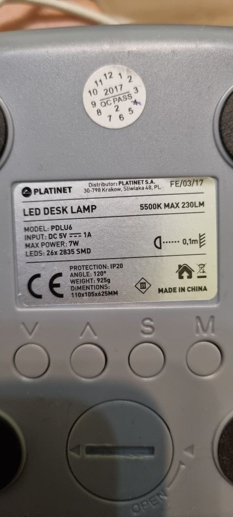 Lampka led na biurku z regulacją natężenia dotykowo
