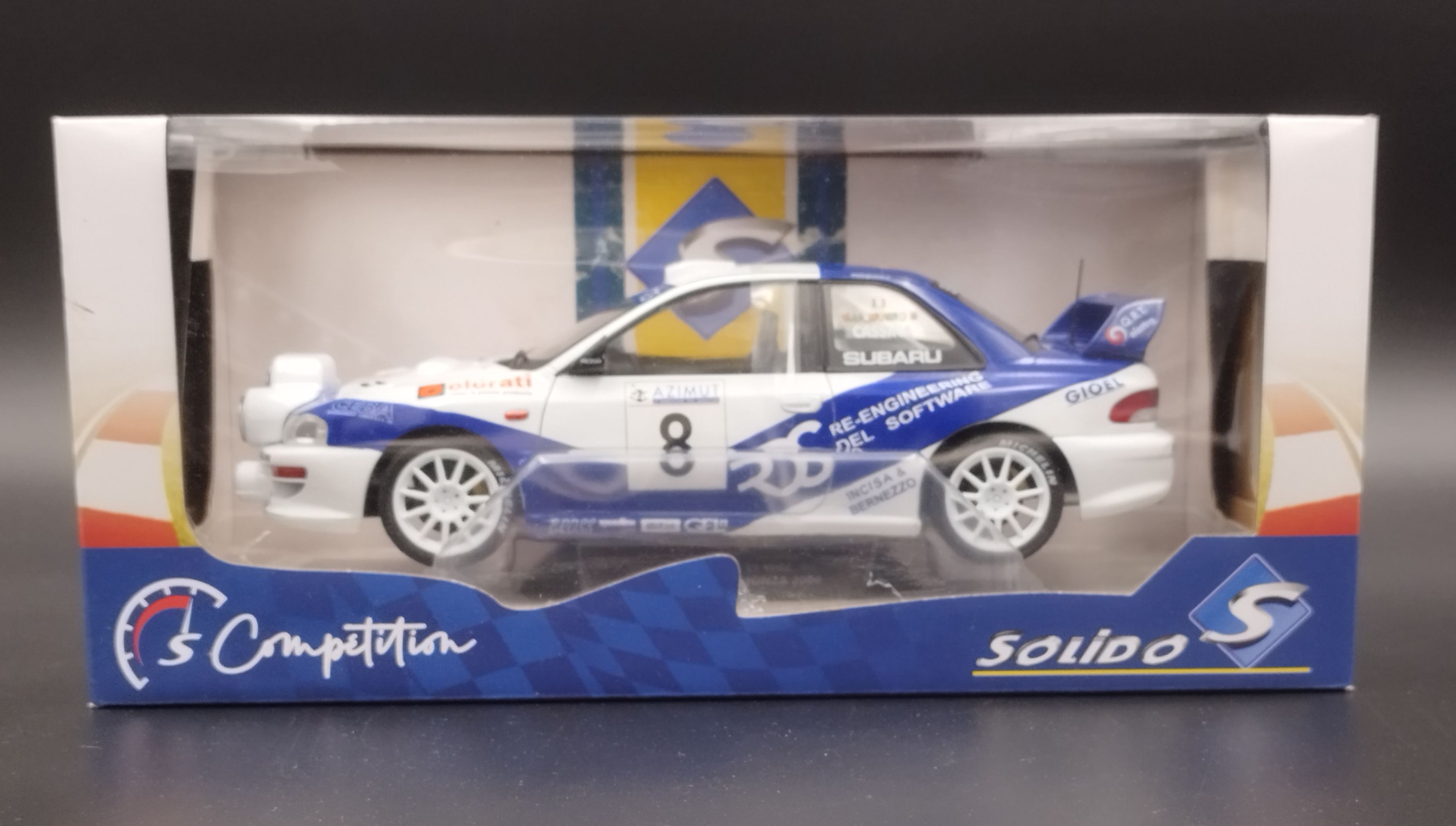 1:18 Solido 2000 Subaru Impreza WRC Monza V.Rossi #8 model nowy