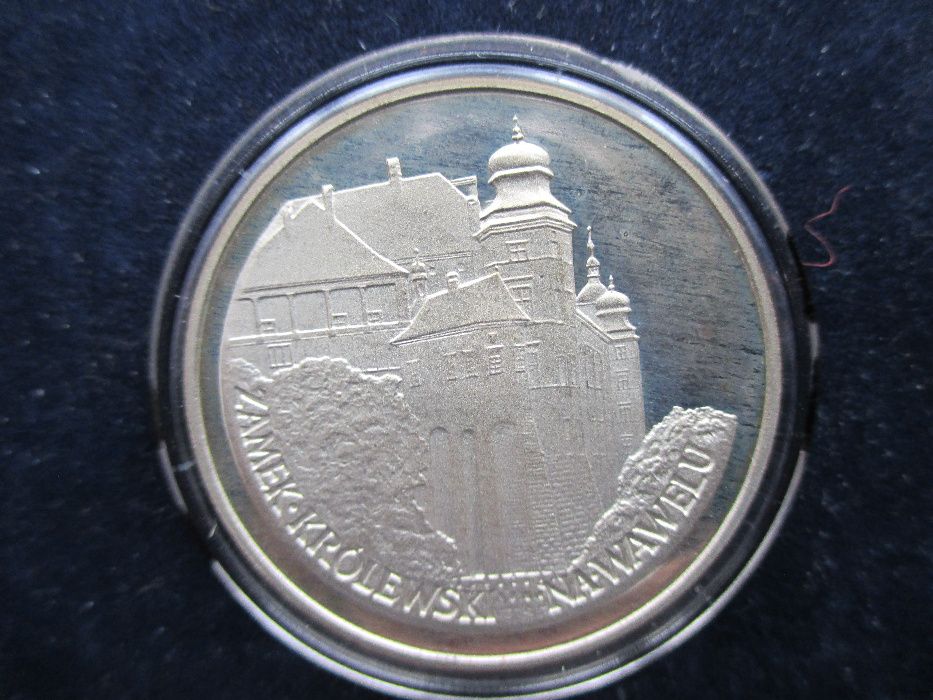Srebrna moneta 100 zł z 1977 r. Zamek królewski na Wawelu.Oryginał !!!