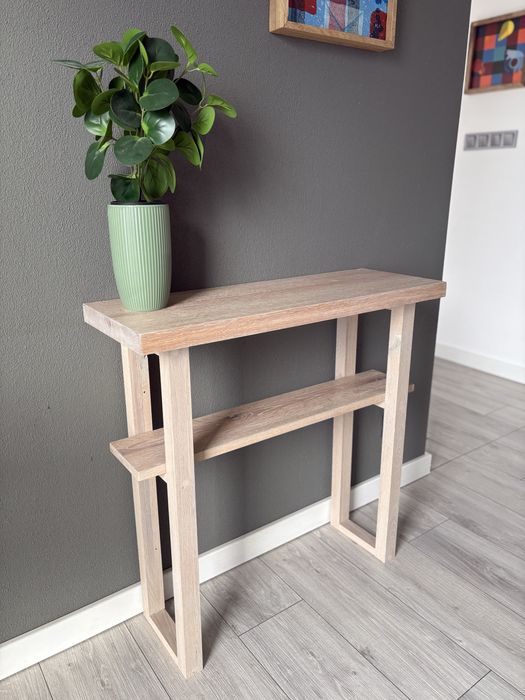 Konsola - lite drzewo - Dąb Orzech Jesion /Vintage komoda przedpokój