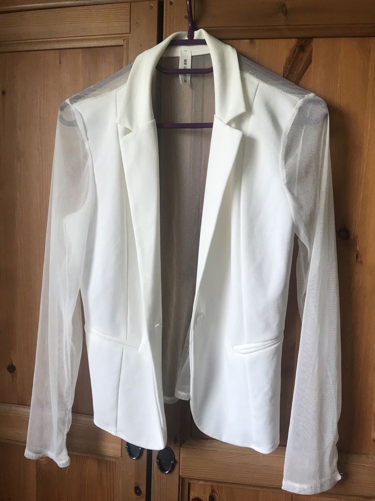 Elegancka siateczkowa marynarka/narzutka r.M