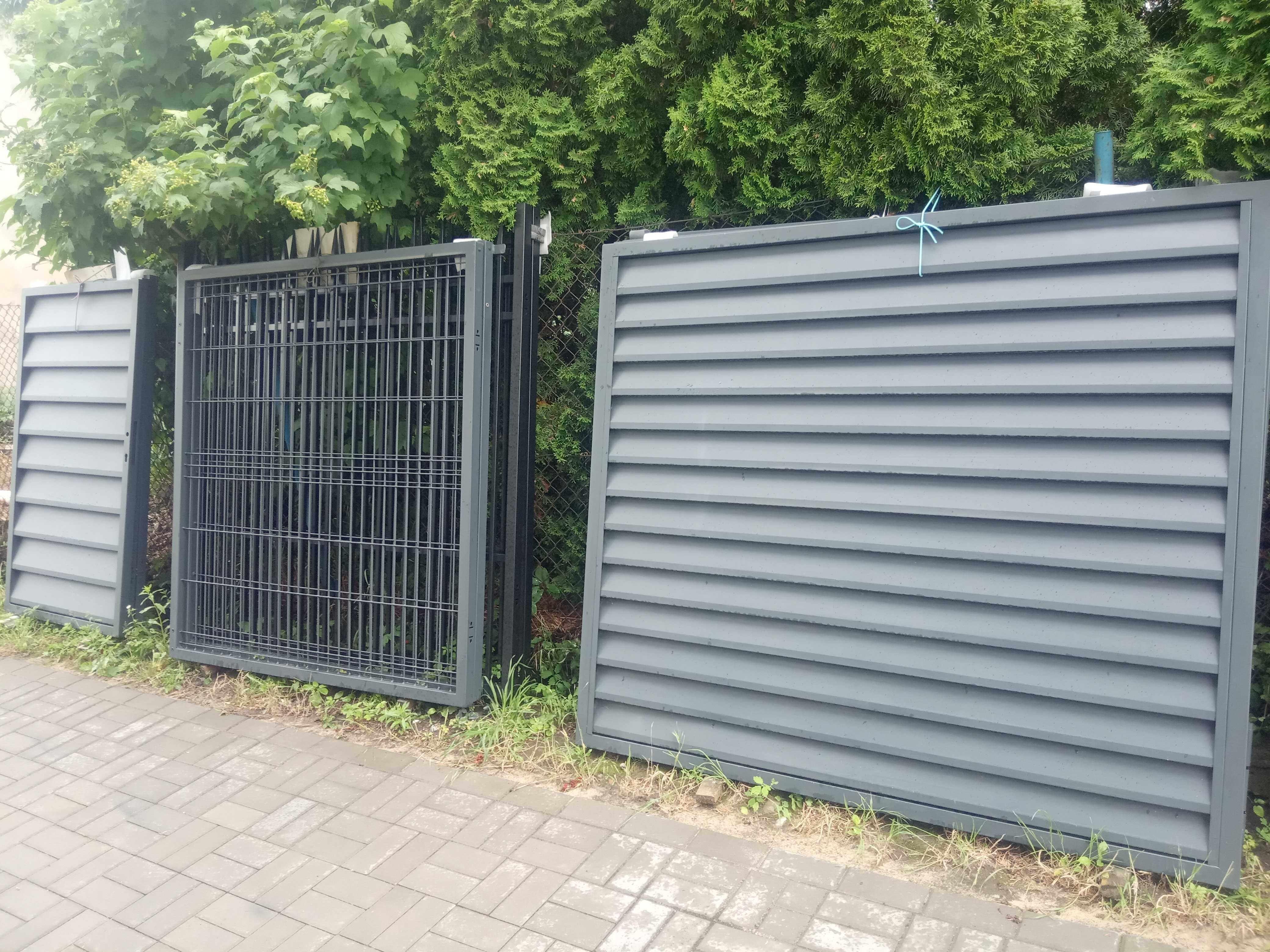 Brama wjazdowa skrzydłowa ocynk słupki zawiasy nowa 70% ceny