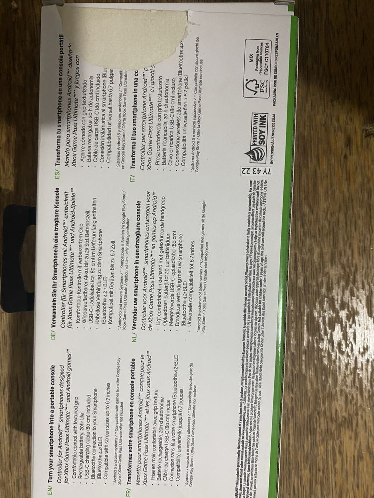 Konsola na telefon od xboxa stan bardzo dobry