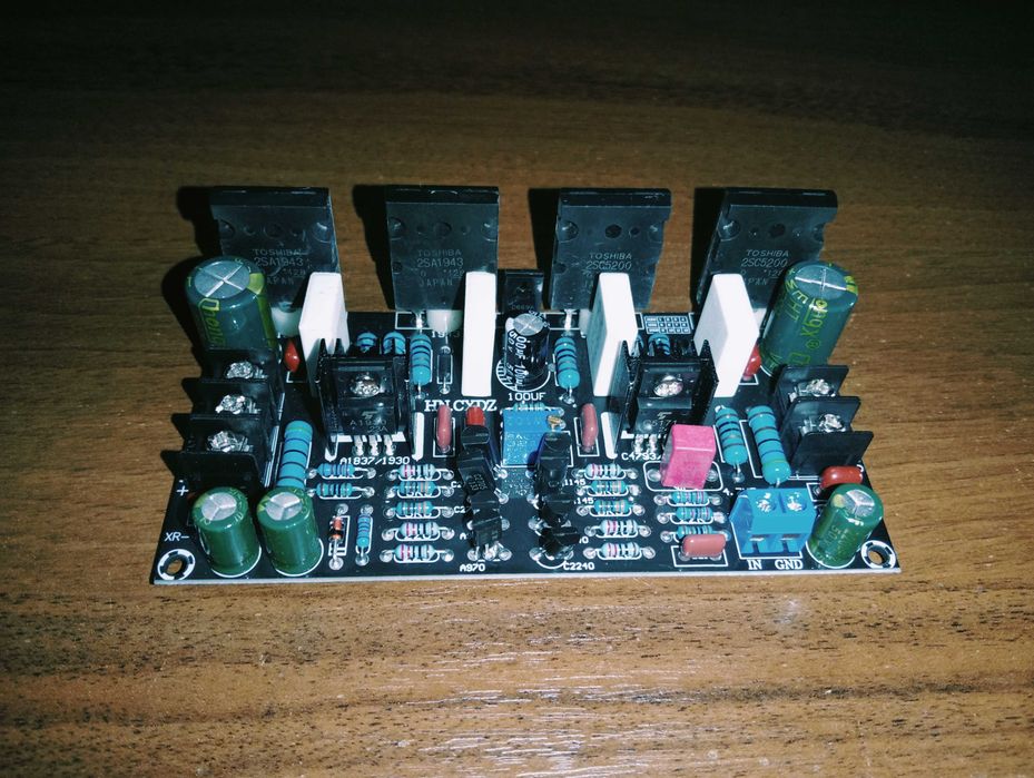 200Вт mono на  2SA1943 + 2SC5200