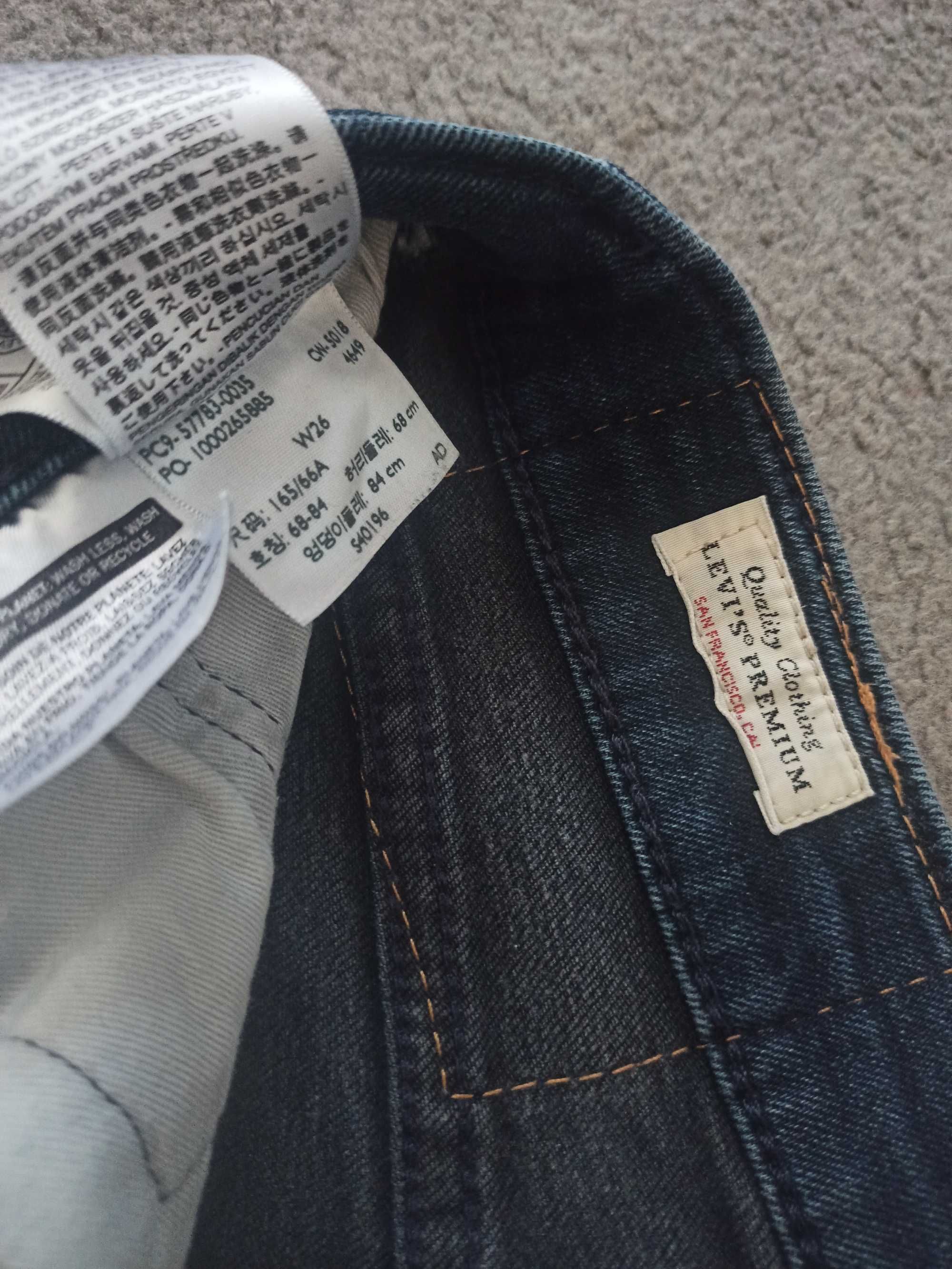 Spodnie Levi Strauss Hi Ball rozmiar W26 L28 165/66A Levis Premium