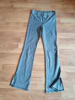 Leginsy, dzwony jeansowe 152 /158 h&m, czarne, dziewczynka
