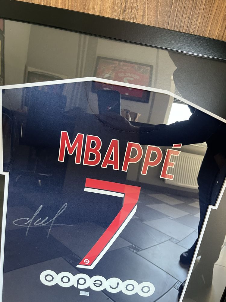 Koszulka Autograf Podpis Kylian Mbappe PSG prezent