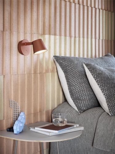 Muuto tip biała designerska lampa ścienna kinkiet dwie sztuki para
