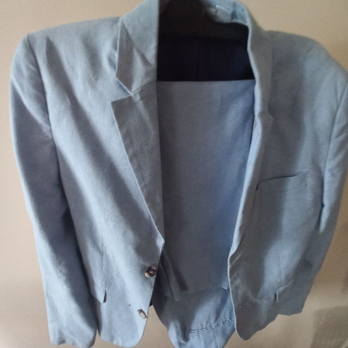 Garnitur męski jasno niebieski 152