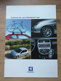 Katalogi/prospekty/broszury reklamowe akcesoriów do: PEUGEOT 206