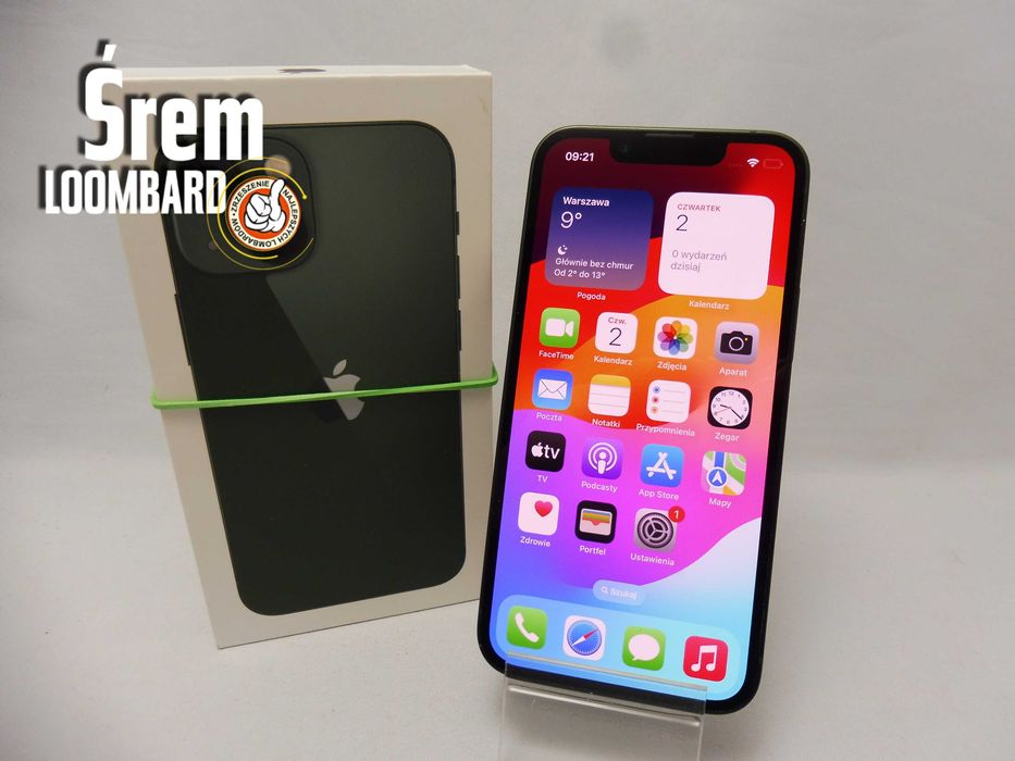 Telefon iPhone 13 Mini 128gb, 75% Kondycja Baterii, Komplet, Db Stan!