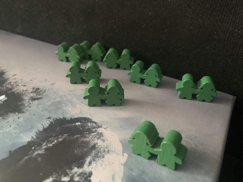 Meeple do gier planszowych dwoje dzieci