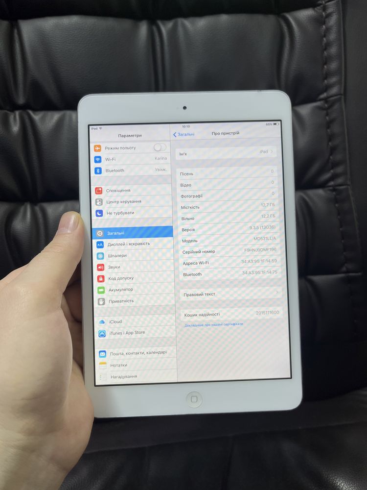 Ipad mini 16Gb WI-FI