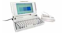 RETRO laptop toshiba t1000SE 80c86 640KB + drukarka + walizka / kpl