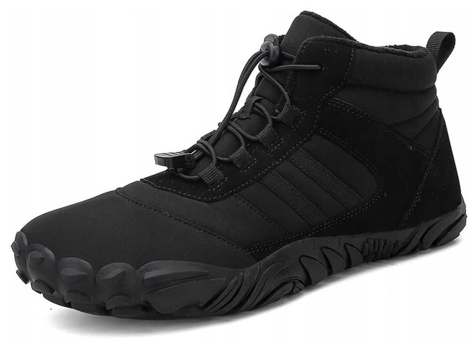Buty śnieżne damskie/męskie Czarne boso wodoodporne zimowe ciepłe 38