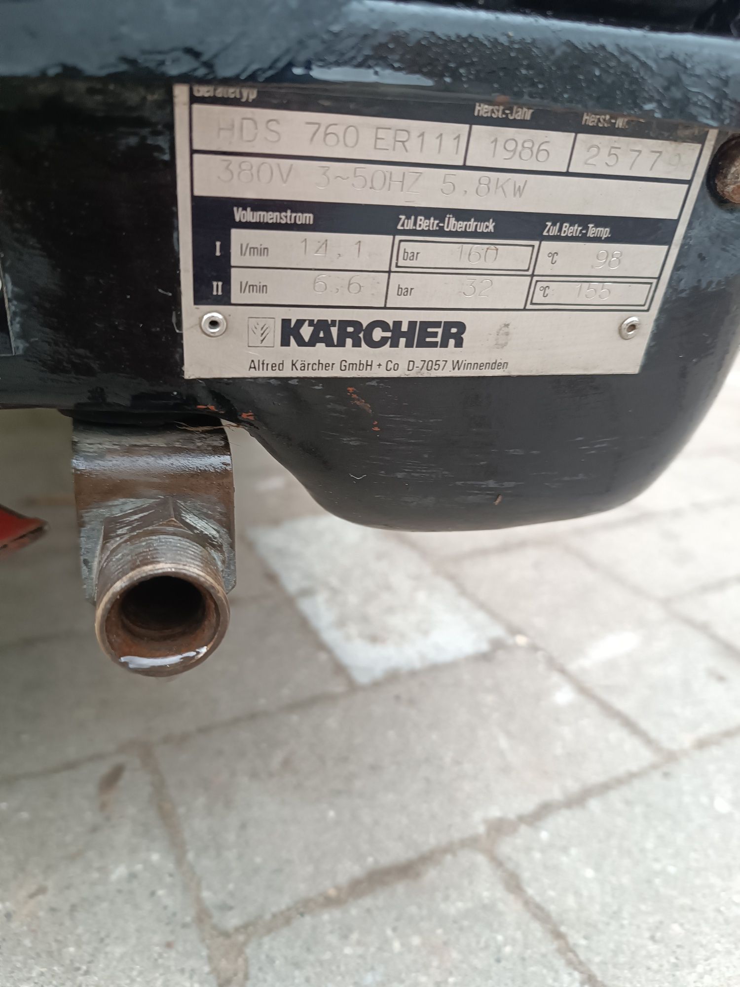 Myjka ciśnieniowa Kärcher hds 760, ciepła woda