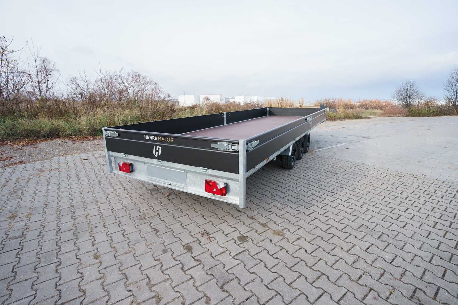 Laweta 3 osiowa Henra Platform Trailer (633x202) o DMC:3.5T PREMIUM!!!