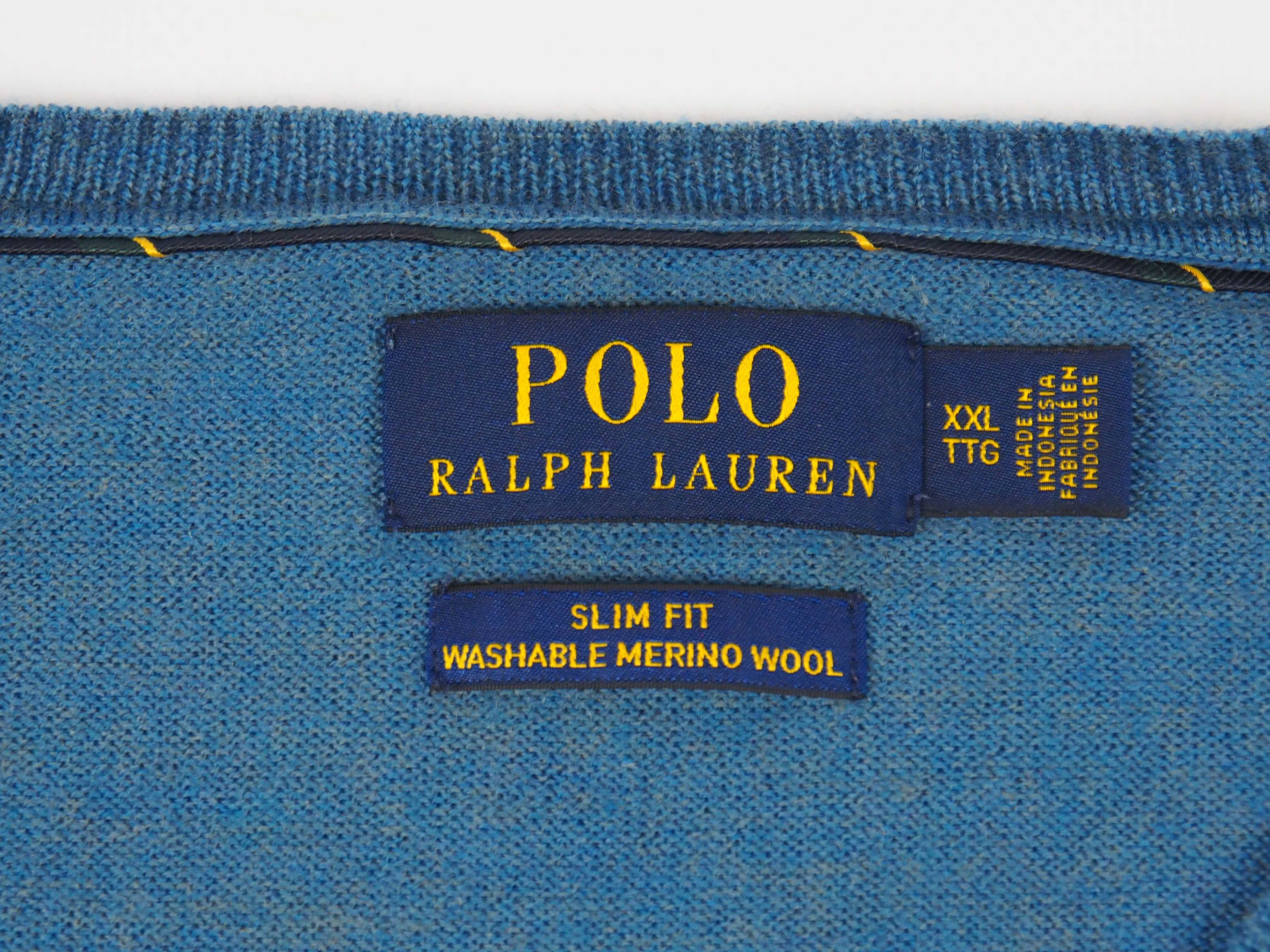 Ralph lauren slim fit merino wool sweter r XXL